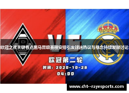 欧冠之夜关键看点黑马晋级赛程安排引发球迷热议与悬念持续发酵讨论